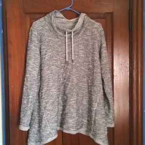 Gray and white Winter tunic